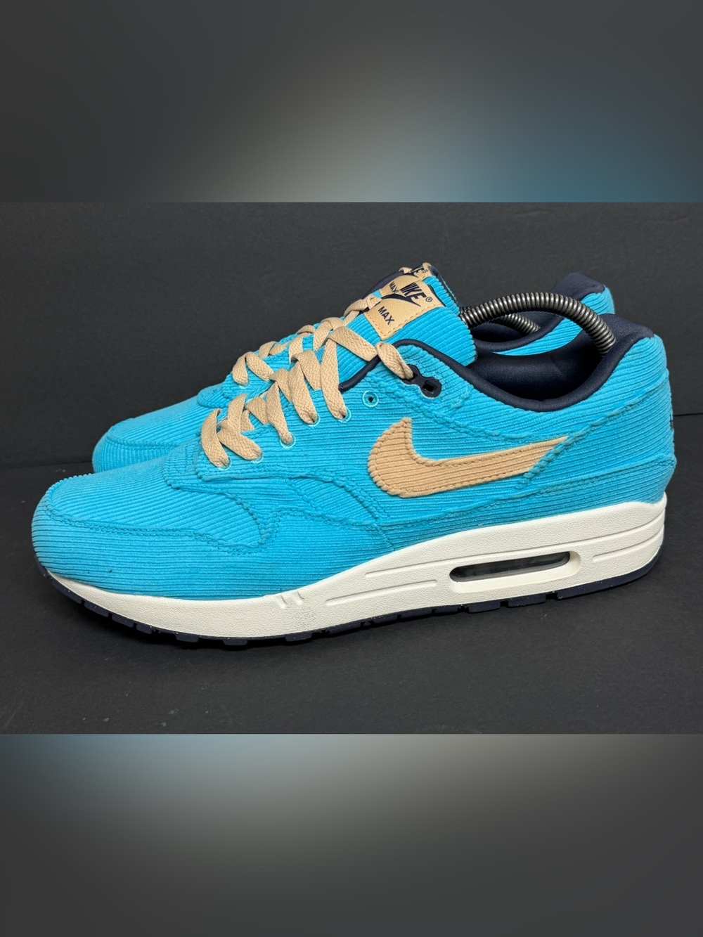 Nike Air Max 1 PRM Premium Baltic Blue Corduroy Men's 11.5 Shoes FB8915-400 NWOB